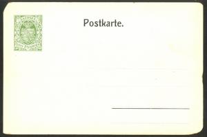 GERMANY 1908 GERMAN PHILATELIC EXHIBITION Pic PC w SAXONY Sc 2 REPRINT INDICIA