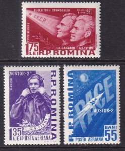 Romania C108-C110 Space MNH VF