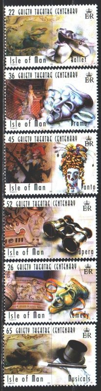 Isle Of Man. 2000. 877-82. Theater. MNH.