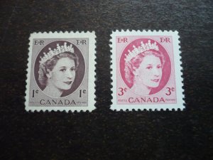 Stamps - Canada - Scott# 337,339 - Mint Hinged Part Set of 2 Stamps