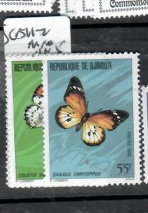 DJIBOUTI  BUTTERFLY  SC511-512     MNH    P0421H