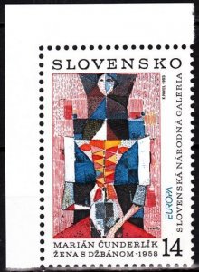 SLOVAKIA 1993 EUROPA: ART. Painting. Single, MNH