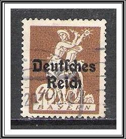 Bavaria #261 Electricity Overprinted Used