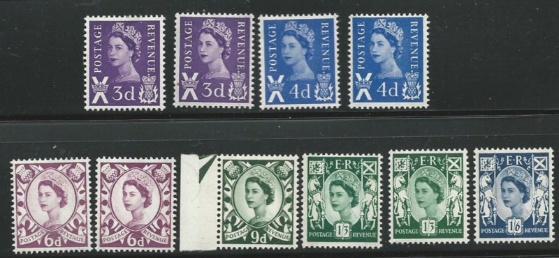 Scotland 1-13 MNH/Mint