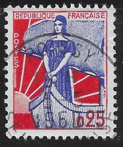 France #942 25c Marianne and Ship of State