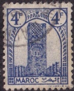 French Morocco #191 Used