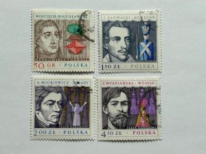 Poland – 1978 –Partial Set (4 of 6) “Famous Person” Stamps – SC# 2294, 2296-2298