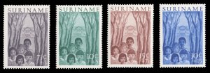 Netherlands Colonies, Suriname #B58-61 Cat$23, 1954 Children, set of four, hi...