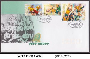 AUSTRALIA - 1999 100 YEARS OF TEST RUGBY / SPORTS - 4V - FDC