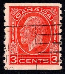 Canada Scott # 207 Used Coil Stamp. All Additional Items Ship Free.