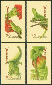 Vanuatu #933-936 Banded Iguana Reptile Nature Postage Stamps 2007 Mint LH