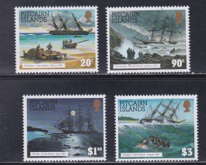 Pitcairn Islands # 403-406, Shipwrecks, Mint NH, 1/2 Cat.