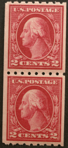 United States #411 Washington Coil Pair MNH