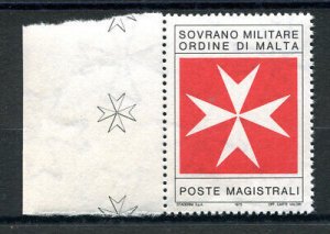 SMOM - ST Maltese cross without overprint, gray-red vignette