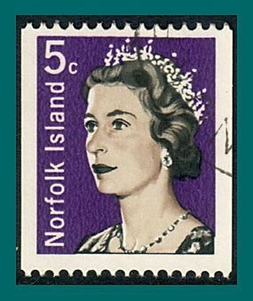 Norfolk Island 1968 Coils, 5c used  #118,SG95