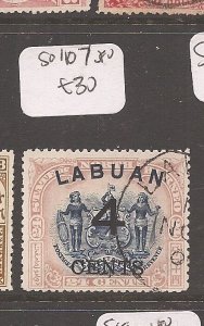 Labuan SG 107 VFU (7auq) 