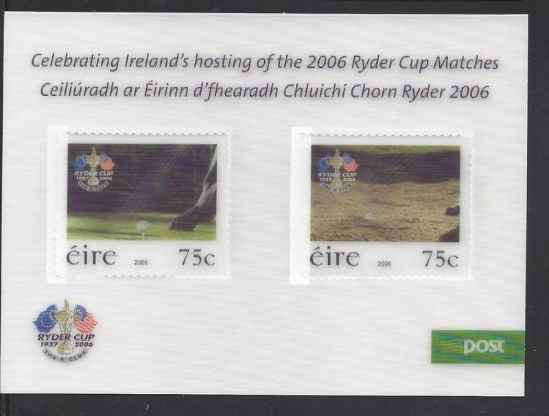 Ireland, 1682, Golf - Ryder Cup 2006 S/S(2), **MNH**