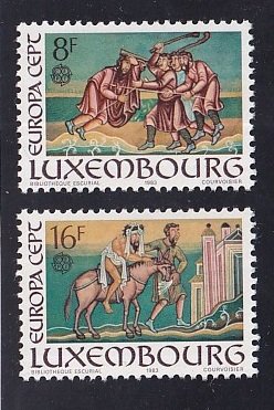 Luxembourg  #689-690 MNH  1983  Europa parabel of the Good Samaritan  complete