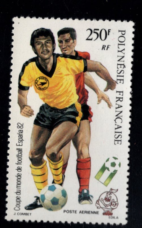 French Polynesia Scott C192 World Cup Soccer stamp  MH*