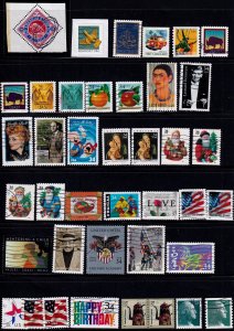 USA 1999- 2002 -Used Group of 75 Stamps (2 Scans)