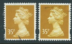 Great Britain - QE II Machin SG Y1698 & SG Y1778