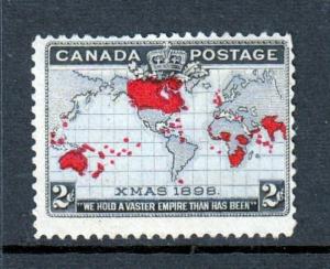 Canada #85 X-Mas 1898 Map - NICE (Mint   Hinged) cv$45.00