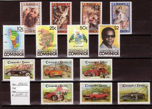 DOMINICA LOT# DIFF.1 - MNH