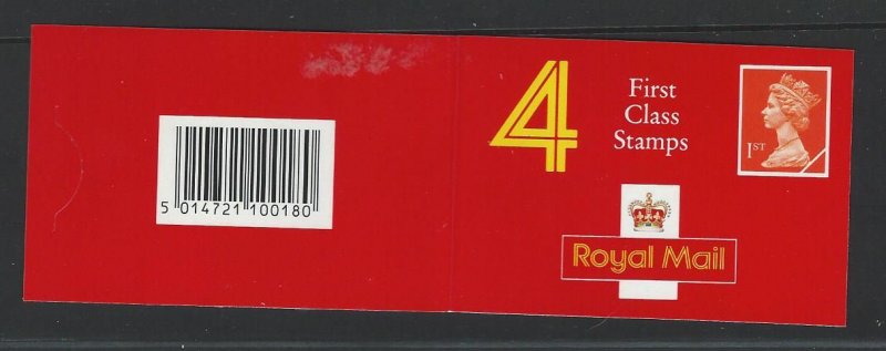 Great Britain Booklet MNH sc BK996 MH188a
