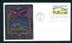 US 1505 Rural America - Chautauqua UA Ross Foils cachet FDC 