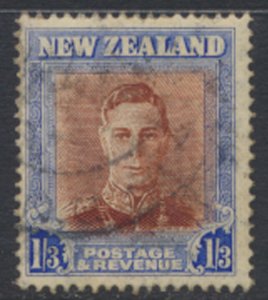 New Zealand  SC# 266  SG 687  Used Plate 2  GVI Definitive 1947  see details ...