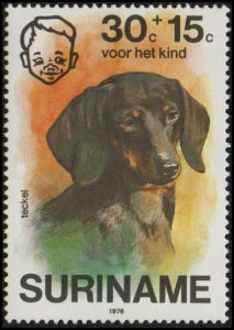 Suriname B233 - Mint-NH - 30c+15c Dachshund (1976) (cv $1.30)