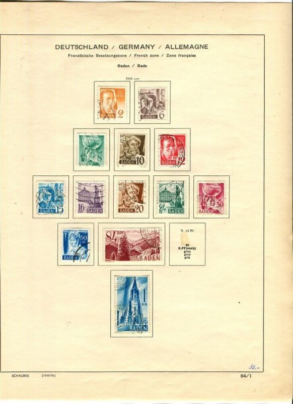 GERMANY; 1946-48 early Allied Zones Occupation issues fine Mint used LOT