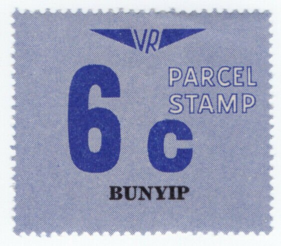 (I.B) Australia - Victoria Railways : Parcels Stamp 6c (Bunyip)