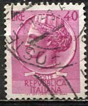 Italy 1960; Sc. # 786; Used Wmk. 303, Large Single Stamp