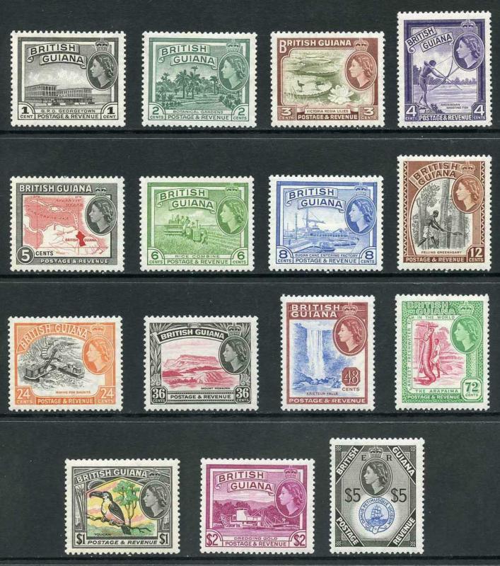 British Guiana SG331/45 1954 Set Fresh U/M