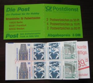 Germany 1987 - Scott 1528a Booklet of 8 Mint - Historic site