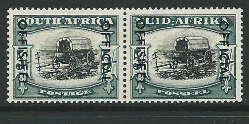 SOUTH AFRICA SGO49 1951 5/= BLACK & BLUE GREEN MTD MINT