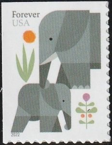 5714 MNH single Elephants - no per item S&H fee