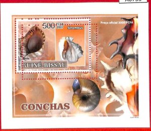 A0733 -  GUINEA-BISSAU - ERROR  MISSPERF SHEET - NATURE: Shells 2007