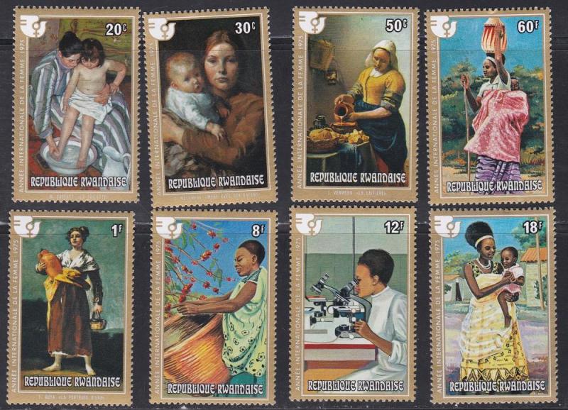 Rwanda # 665-672, Int'l Womens Year, NH, 1/3 Cat