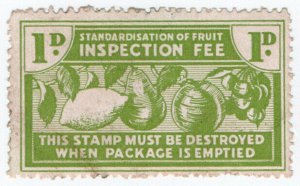 (I.B) New Zealand Revenue : Fruit Inspection 1d