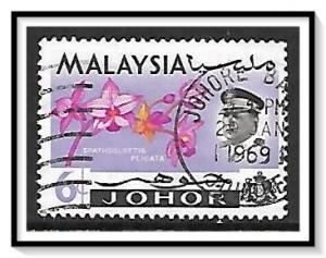 Johore #172 Sultan & Orchids Used