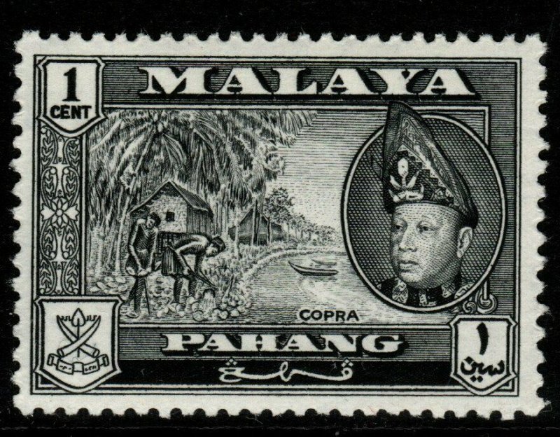 MALAYA PAHANG SG75 1957 1c BLACK MNH