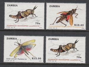 Zambia 478-481 Insects MNH VF