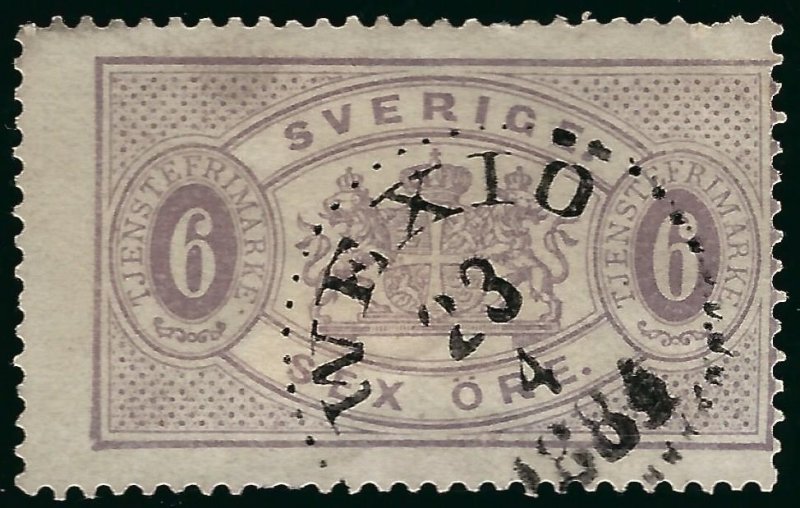 Sweden SC O16a Used Fine SCV $65.00... Great Value!