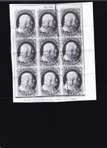 US 7 1c Franklin Cracked Plate Reconstruction VF appr w/ 4 PSAG Certs SCV $1820