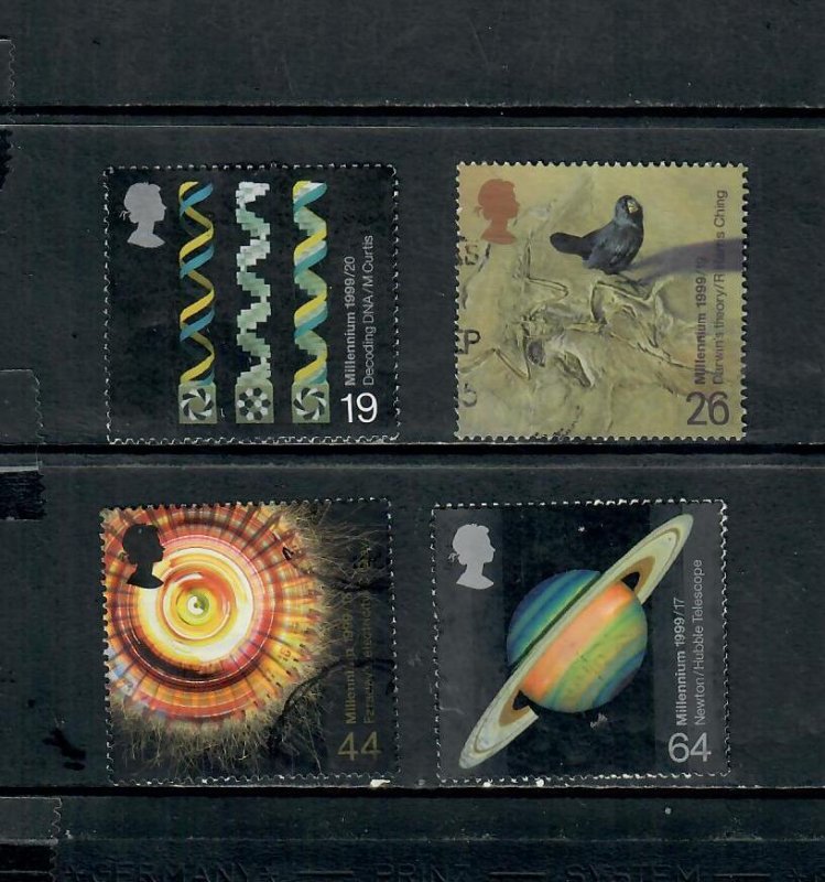 G.B 1999 COMMEMORATIVES  SET THE SCIENTIST'S TALE ISSUE USED  h 261122