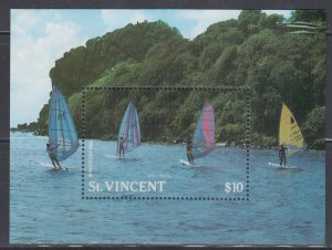 ST VINCENT GRENADINES Sc #1099 CPL MNH S/S WINDSURFING