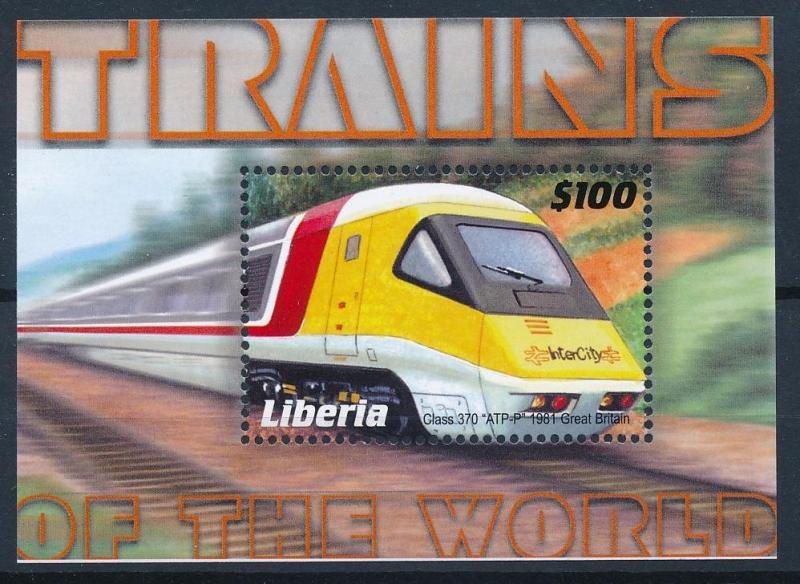 [62149] Liberia 2001 Railway Train Eisenbahn Chemin de Fer Souvenir Sheet MNH