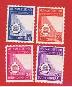 Viet Nam #92-95  MVFLH OG  UNESCO   Free S/H